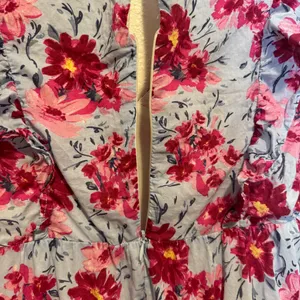 Lush Clothing Periwinkle Blue Floral Mini Sleeveless Dress Size Medium Zip Up Keyhole thumbnail 6
