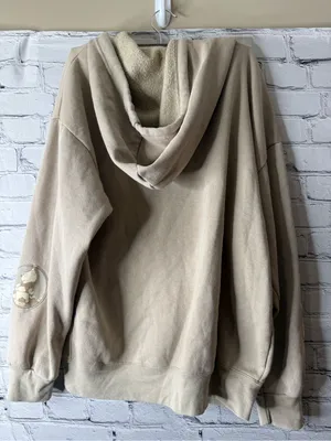 Women’s beige Winnie the Pooh zip front hoodie size medium thumbnail 10