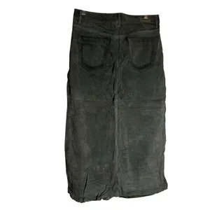 BlankNYC Hunter Green Retro Suede Leather Front Slit Pencil Midi Skirt Size 29 thumbnail 12