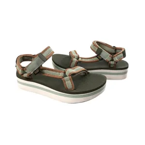 TEVA Platform Universal Mesh Sandals Women 9 Green Breezy Outdoor Resort boho thumbnail 2