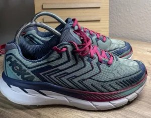 Hoka Clifton 4 Aquifer Vintage Indigo Running Shoes thumbnail 1