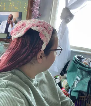 Crochet Bandanna Green thumbnail 3