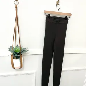 Fear of God Essentials Ribbed Brown Leggings Knit Size M thumbnail 2