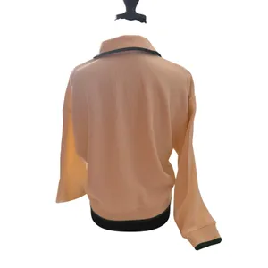English Factory cream pullover sweater with a seriously cute preppy twist. thumbnail 8