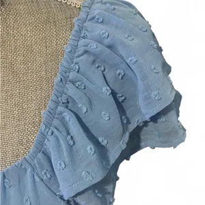 nwt Blue Textured Dress Size M thumbnail 5