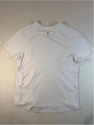 Spyder Active Women’s Ribbed Short Sleeve Athletic T-Shirt UPF 50 White Medium thumbnail 5
