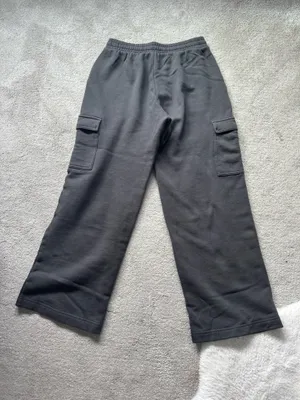 Old Navy Sweatpants Grey Wide-Leg thumbnail 4