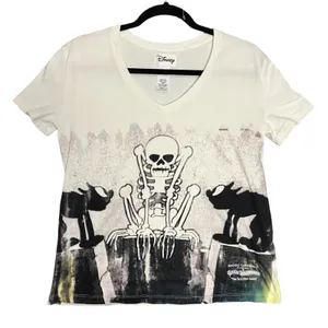 Disney Mickey Mouse Skeleton Dance Shirt Silly Symphony Halloween Size Small thumbnail 1