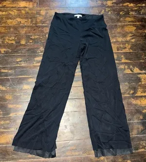 CAbi black layered business straight leg M minimalist pants thumbnail 1