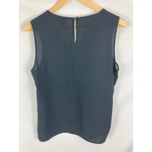 Anne Klein Patterned Front Sleeveless Blouse Size 12 thumbnail 3
