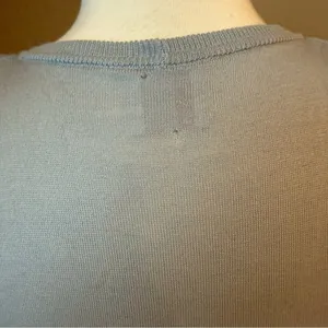 RED Valentino Gray Ruffle Front Knit Cardigan Sweater Large thumbnail 4