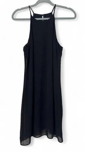 A. Byer Women's Large Black Spaghetti Strap Dress - 100% Polyester thumbnail 1