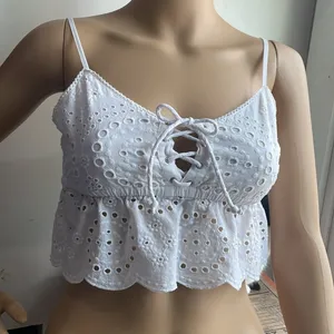 Aerie Eyelet Lace Crop Top Sz XS thumbnail 2