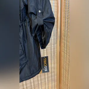 Big Chill black hoodie windbreaker fleece lined waist cinch Plus size 3XL jacket thumbnail 3