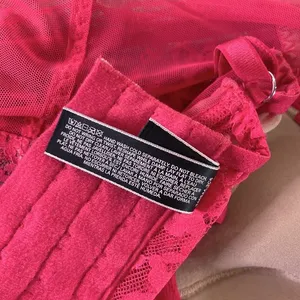 VICTORIA'S SECRET Barbie Hot Pink Lace Corset Bustier Garter Lingerie 34C‎ thumbnail 10