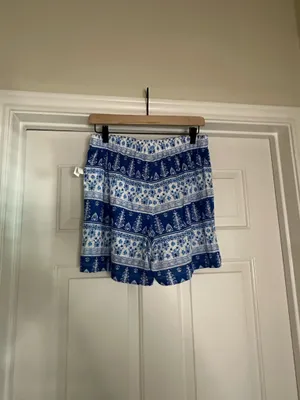 Joie Blue & White 2 pc shorts set thumbnail 9