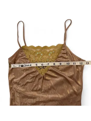 DKNY gold sequin tank top thumbnail 7