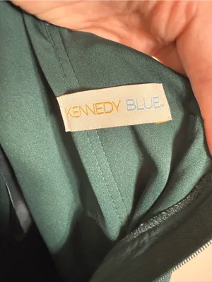 NWT Kennedy Blue Haley Bridesmaid Dress Forest Green Size 14 thumbnail 5