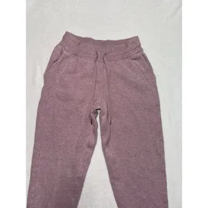Lululemon Women's Scuba Jogger Heathered Pink High Rise Pockets Size 4 thumbnail 2