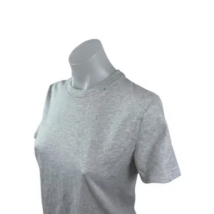 Aritzia TNA Soft Feels Gray Crew Neck Short Sleeve Crop Boxy Tee T-Shirt Top S thumbnail 2