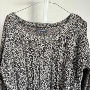 American Eagle Outfitters Sweater Knit Black White‎ sz M Preppy Casual thumbnail 2