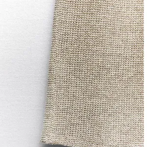 Zara NWT Beige Textured Bouclé Wide Leg Pants Size M thumbnail 3