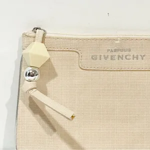 Givenchy‎ Parfumes Tan Plastic Charm Pouch Wallet thumbnail 2