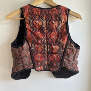 Free People Gemini Quilted Vest Top in Rust Size XS Euc Please Read thumbnail 6