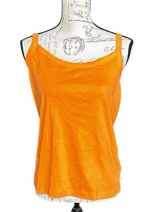 New Tommy Bahama Women's Cotton Retreat Camisole Tank Top Fireball Orange Large thumbnail 1
