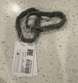 Lululemon 2pk Skinny Scrunchies/Hair Ties Green thumbnail 1