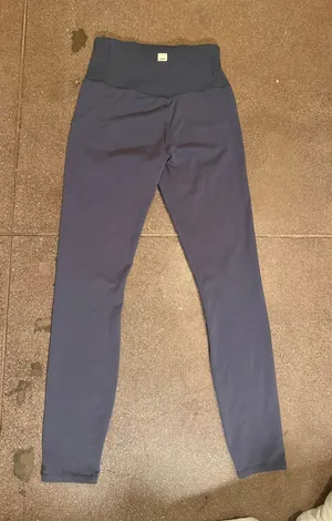 Vuori Ribbed Studio Leggings Grey thumbnail 1