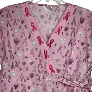 Gems Breast Cancer Scrub Shirt thumbnail 2