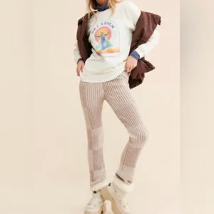 Free People x Original Retrobrand Ski Aspen Cotton Outdoor Slouchy Pullover S thumbnail 2