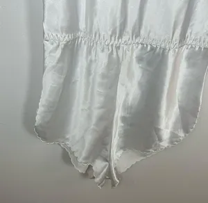 Vintage white lace embroidered bridal lingerie pajamas today tonight size small thumbnail 4