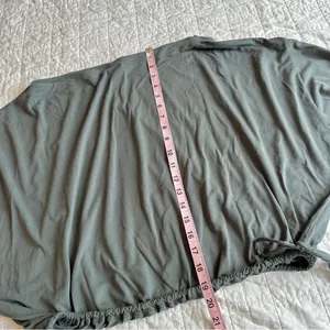 Athleta Cool Down Top Long Sleeve Crop XL Bali Green thumbnail 6