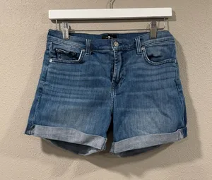 7 For All Mankind Jean Shorts thumbnail 1