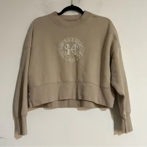 Abercrombie & Fitch The Hamptons Sport Club Crewneck Cropped Sweatshirt Small thumbnail 1