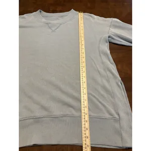 Aerie Women's Crewneck Sweatshirt Size Medium Light Grey Pullover Soft Cotton thumbnail 8