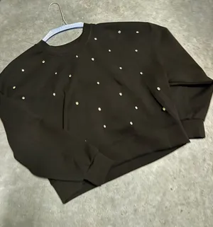 Embellished crewneck Black Size M thumbnail 1