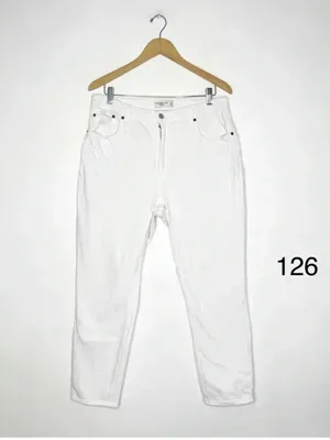 Abercrombie & Fitch Jeans Skinny Leg High Rise Curve Love White Size 32 / 14 thumbnail 9