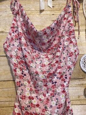 Beginning Boutique Your LA Catch Cowl Neck Mini Dress in Pink Floral thumbnail 5