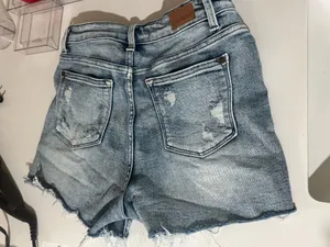 Jusy Blues Distressed Jean Shorts thumbnail 2