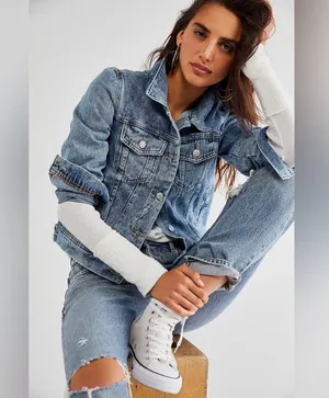 ❤️Free People Rumors Denim Jacket thumbnail 3