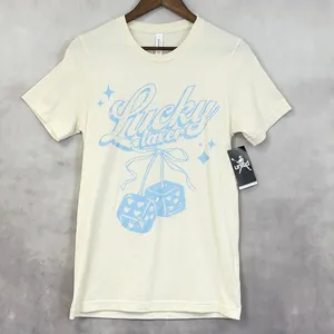 Lacrosse Unlimited Lucky Laxer Graphic Tee Top Women‎ Small Dice Preppy Sporty thumbnail 13