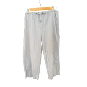 Jockey Women's Pajama Pants Medium Light Blue 100% Cotton Drawstring Sleep Pants thumbnail 3