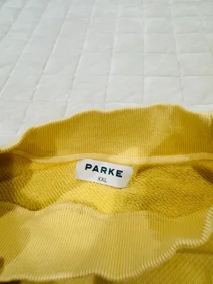 Parke Summerland Varsity Mockneck Sweatshirt in Lemonade thumbnail 4