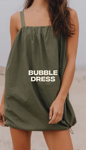 Daily Drills Bubble Dress Green thumbnail 1