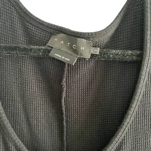HATCH Daily Feed Maternity Waffle Knit Jumpsuit Black Small thumbnail 6