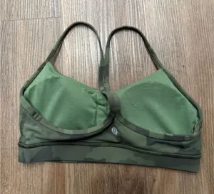 Lululemon Flow Y Bra Nulu Heritage 365 Camo Brier Sage Multi Size 6 thumbnail 1