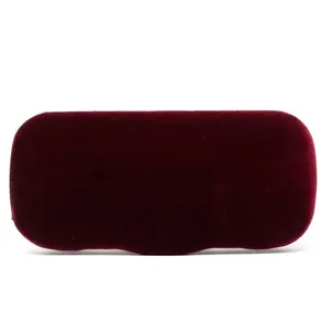 Gucci Red Velvet Large Clamshell Hard Sunglasses Eye Glasses Case thumbnail 4